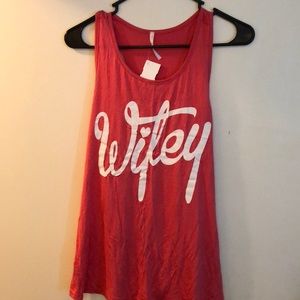 Wifey racer back tank
